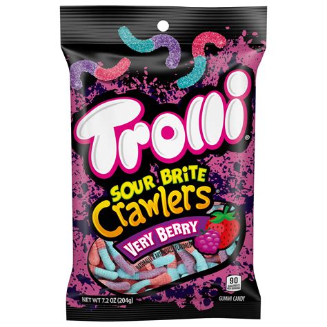 Trolli Sour Brite Crawlers Very Berry Gummy Worms, 7.2 oz - Walmart.com