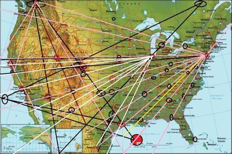 Magnetic Ley Lines In America North America Ley Lines Map Ley Lines In Us Ley Lines Florida Map ...