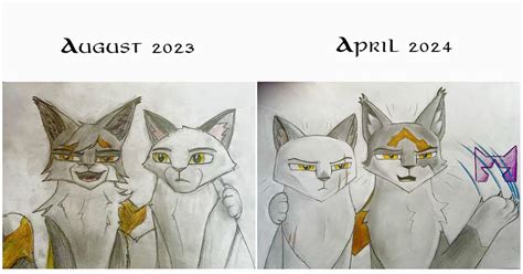 Blackstar and Sol drawing improvement | Warrior Cats