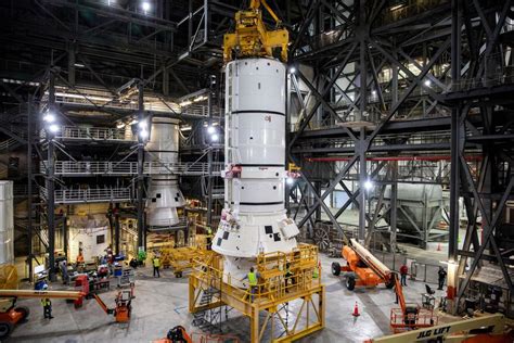 NASA begins assembling rocket for Artemis moon mission