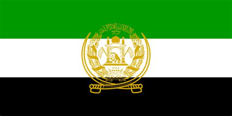 Flag of the "United Islamic Front for the Salvation of Afghanistan" aka the Northern Alliance ...