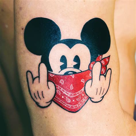 Gangsta Mickey Mouse Tattoos