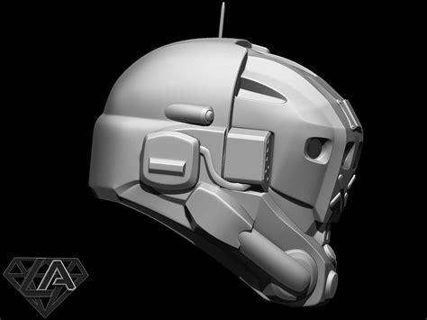 TitanFall 2 Pilot Sci Fi Helmet - 3D Model by LAfactorystore