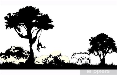 Jungle Silhouette Vector at Vectorified.com | Collection of Jungle Silhouette Vector free for ...