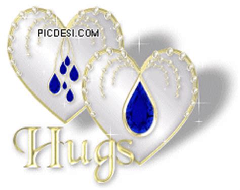 Hugs Silver Hearts Glitter | PicDesi.com