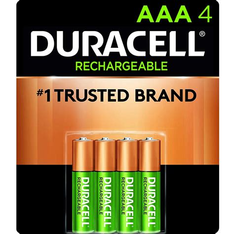 Duracell - Rechargeable AAA Batteries - long lasting, all-purpose ...