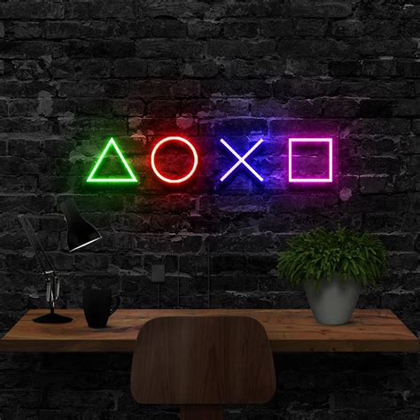 Playstation led neon Custom Neon Sign Neon Sign Flex Led Neon | Etsy