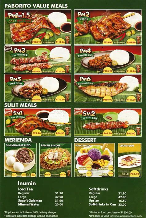 Mang Inasal Menu, Menu for Mang Inasal, Tomas Morato, Quezon City - Zomato Philippines