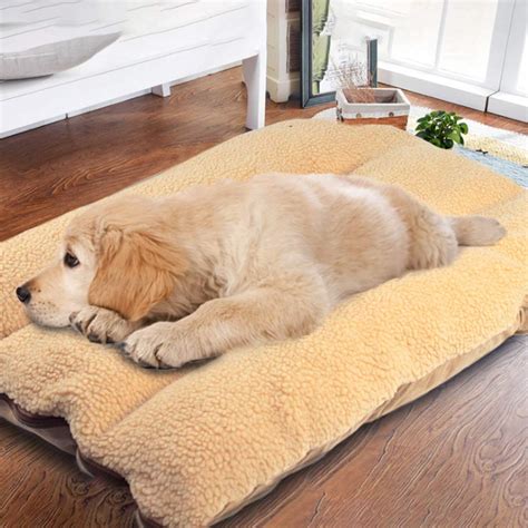 Authda Premium Plush Soft Dog Bed Cushion, Washable Dog Beds, Pet Bed Mattress, Square Dog ...