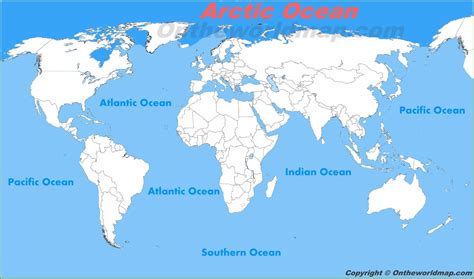 Arctic Ocean location on the World Map - Ontheworldmap.com