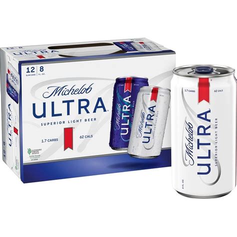 Michelob Ultra Light Beer Cans (8 fl oz) - Instacart