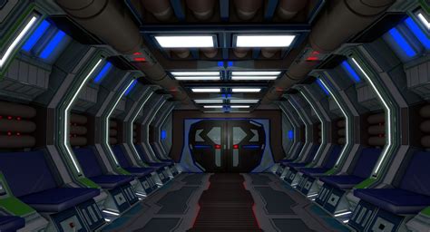 Sci fi spaceship interior 3D Model $10 - .obj .fbx .c4d .3ds - Free3D