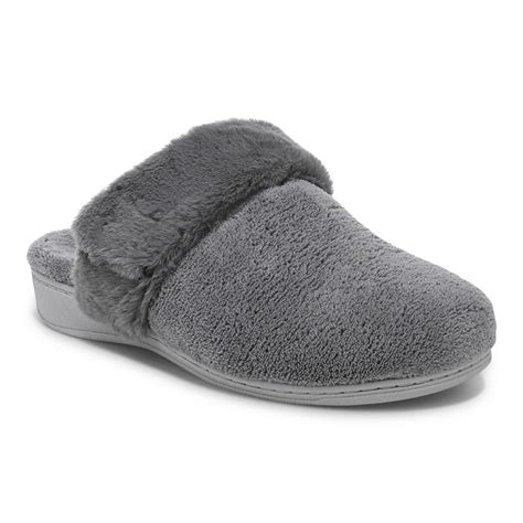 Vionic Adjustable Slipper with Orthotic Arch Support - Indulge Marielle Women's Slippers ...