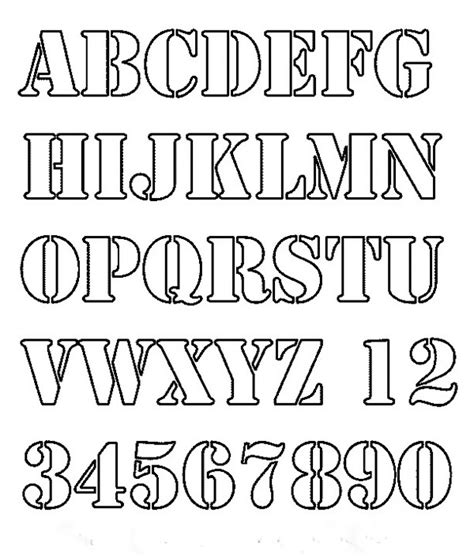 Printable Letters Stencils