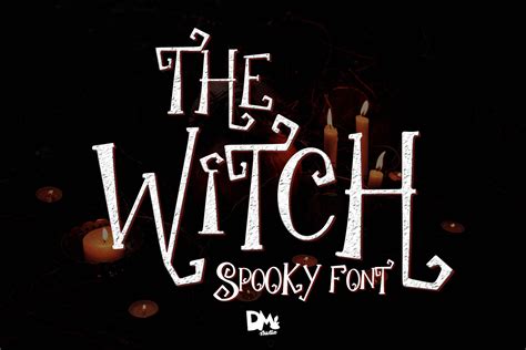 The Witch Font by dmletter31 · Creative Fabrica | Spooky font, Witch ...