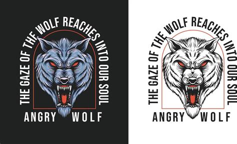 Angry wolf illustration for print 11201061 Vector Art at Vecteezy