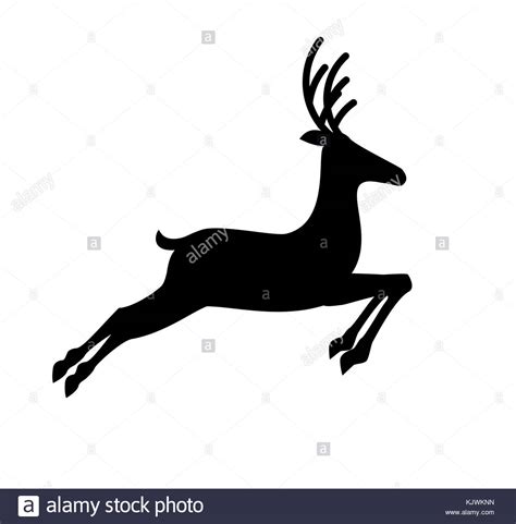 Deer Jumping Silhouette at GetDrawings | Free download