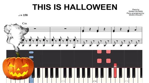 This is Halloween (easy piano sheet) - YouTube