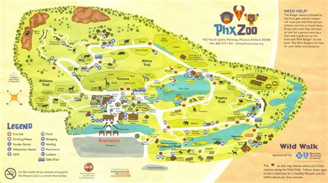 Phoenix Zoo Map and Brochure (2021 - 2024) | ThemeParkBrochures.net