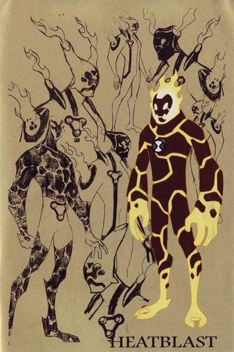 Heatblast Concept Art by Dave Johnson : Ben10