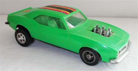 Vintage Aurora Green Camaro Toy Car Plastic Muscle Car Collectible ...