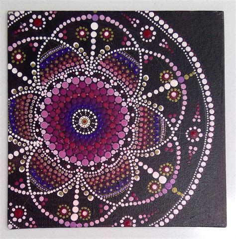 Mandala, Dot Art, Mandala Canvas, Mandala Hand Painted, Original Painting - Etsy