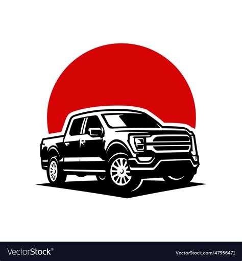 Pickup truck Royalty Free Vector Image - VectorStock