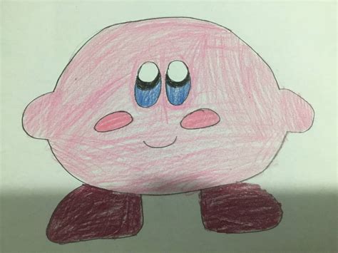 Kirby Drawing by Hubfanlover678 on DeviantArt