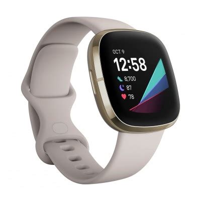 Argos Product Support for Fitbit Sense Smart Watch - Lunar White (784/2106)