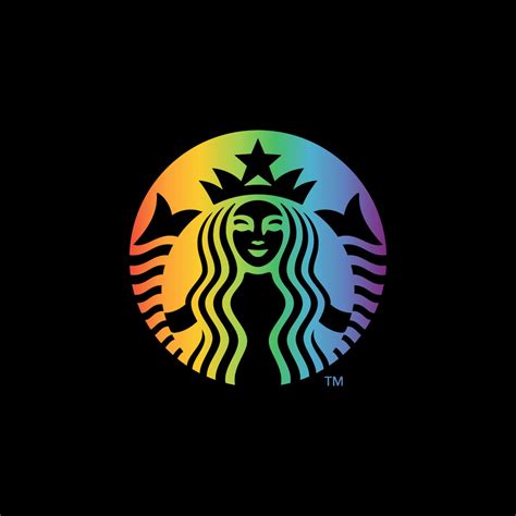 Starbucks Pride Logo Rainbow Colors - (.Ai .PNG .SVG .EPS Free Download)