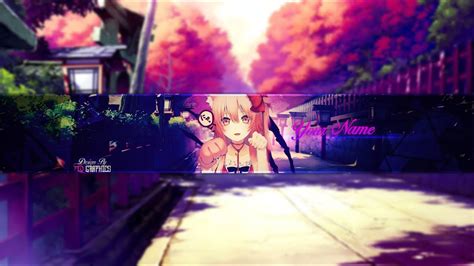 Speed Art: NEKO GIRL - Anime Banner Template #26 - YouTube