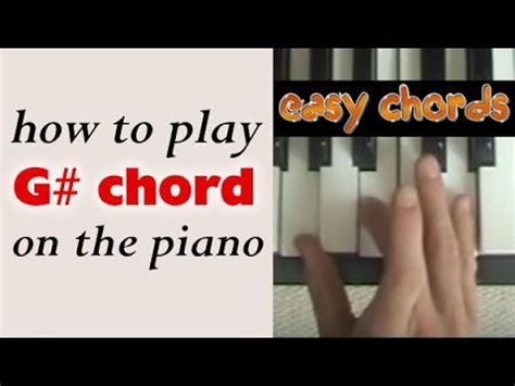 G Sharp Chord Piano - Sheet and Chords Collection