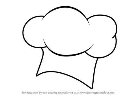 How to Draw a Chef Hat (Hats) Step by Step | DrawingTutorials101.com