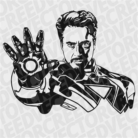 Tony Stark Svg Iron Man Svg Avengers Marvel Svg Stencil Etsy | Images and Photos finder