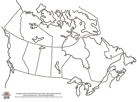 Outline Maps of Canada and Provinces - Northwood Press