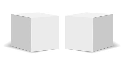 Premium Vector | Isolated box packaging, realistic isolated white background, vector ...