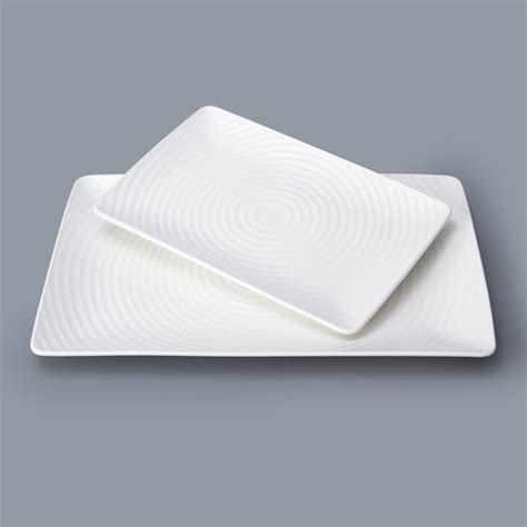 hotel rectangle dinner plate cutlery and crockery for restaurants-Two Eight