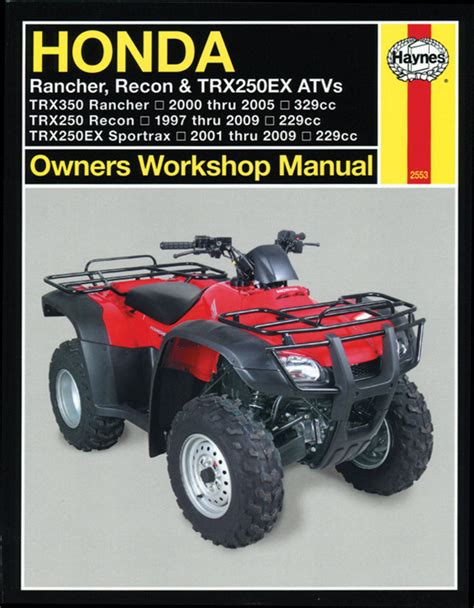 HAYNES Repair Manual - Honda TRX250 Recon 1997-09 / TRX250EX