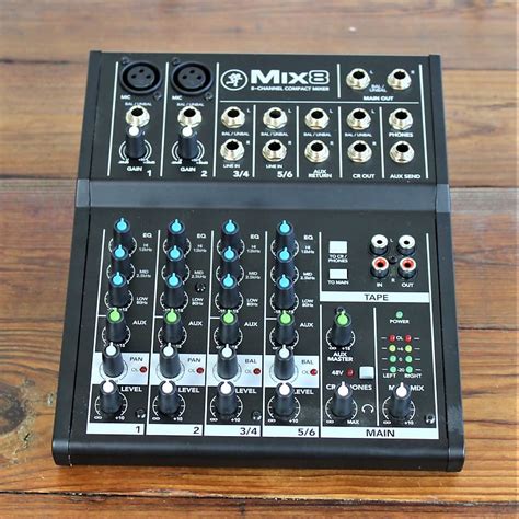 Mackie Mix8 8 Channel Compact Mixer w/ Box & Power Supply | Reverb