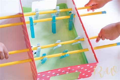 DIY Mini Foosball Table for Kids – RheaWrites