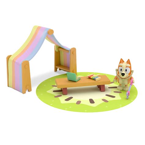 Buy Bluey Bingo's Playroom, with 2.5" Figure, Canopy, Table, Computer ...