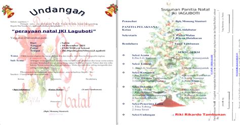 Contoh Surat Undangan Natal Sekolah - IMAGESEE