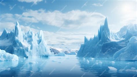 Premium AI Image | Arctic Iceberg Landscape Nature Background