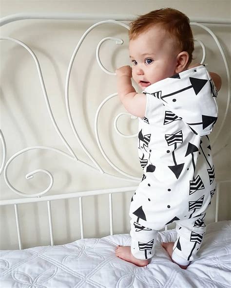 2018 new cute Children Sleeveless Arrow Clothing Infant Baby Boy Kid ...