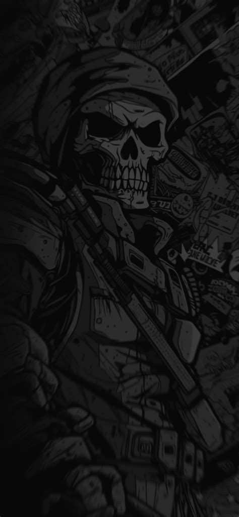 Skull Soldier Art Wallpapers - Cool Skeleton Wallpapers for iPhone