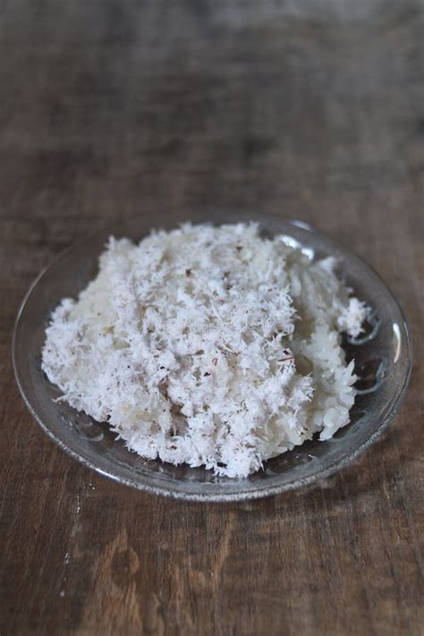 Ketan Kelapa Parut is Indonesian Traditional Food, Made from Boiled Sticky Rice with Grated ...