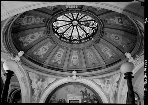 March 1979 view of the rotunda and fourth floor pendentives and lunette ...