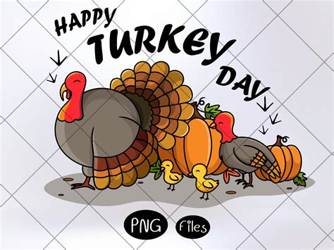 Happy Turkey Day Png Graphic by CelestialillustArt · Creative Fabrica