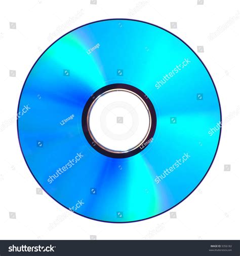 Photo Of A Blue Ray Disc. Isolated On White Background. - 9356182 : Shutterstock