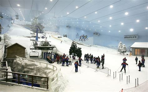 Dubai's indoor ski slopes are setting up sleeping tents | Travel + Leisure